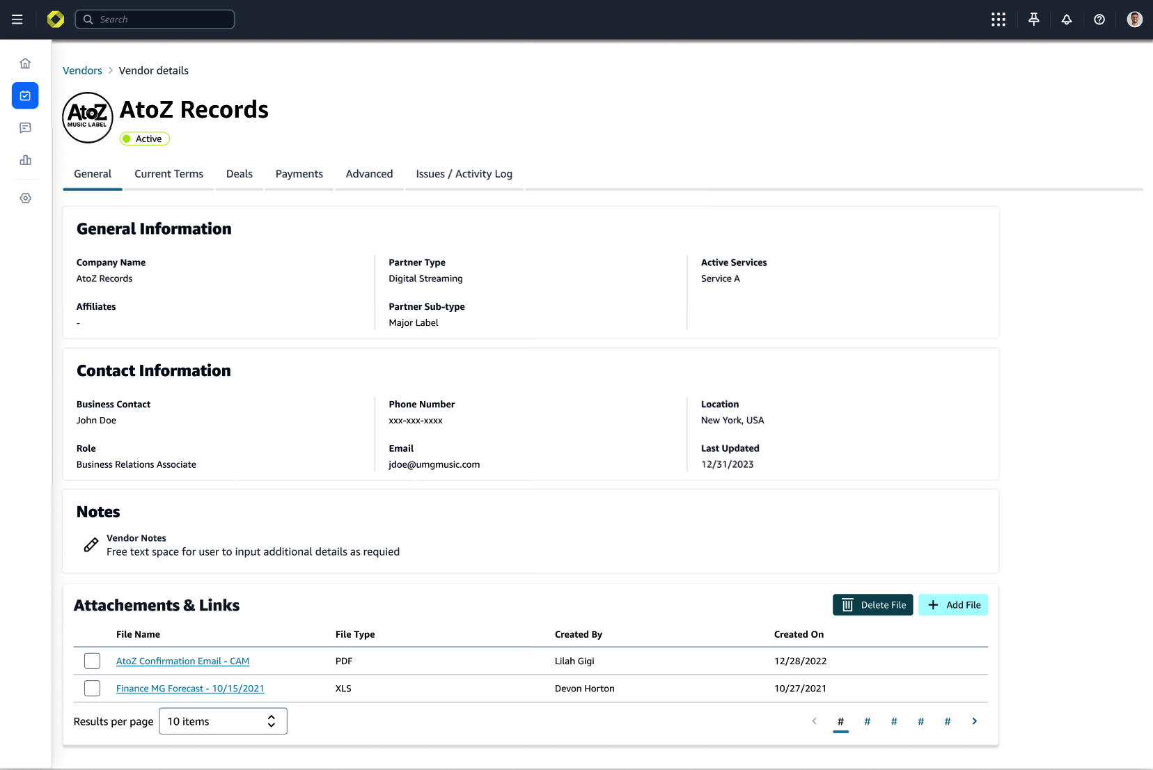 Contract Intelligence UI - Overview